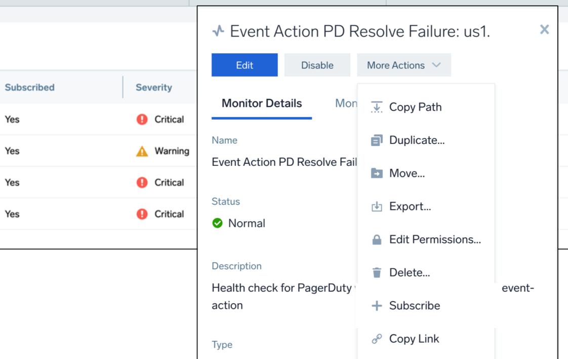 monitor more actions