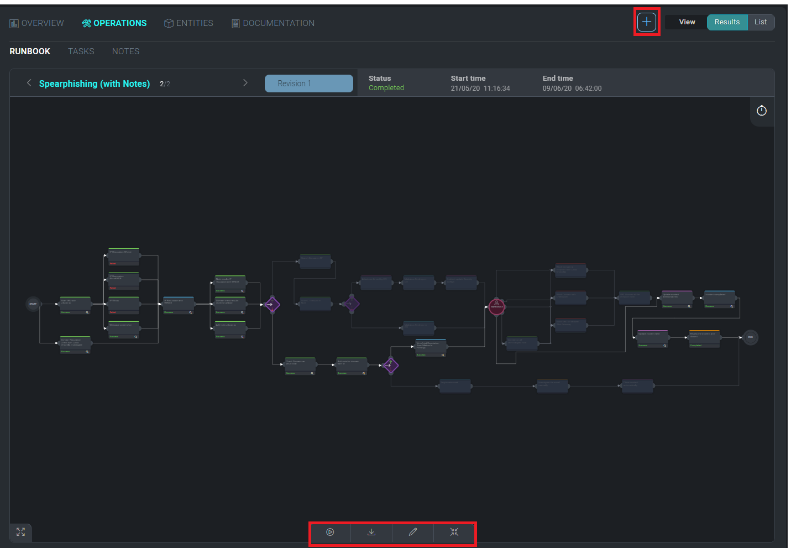 playbook option menu