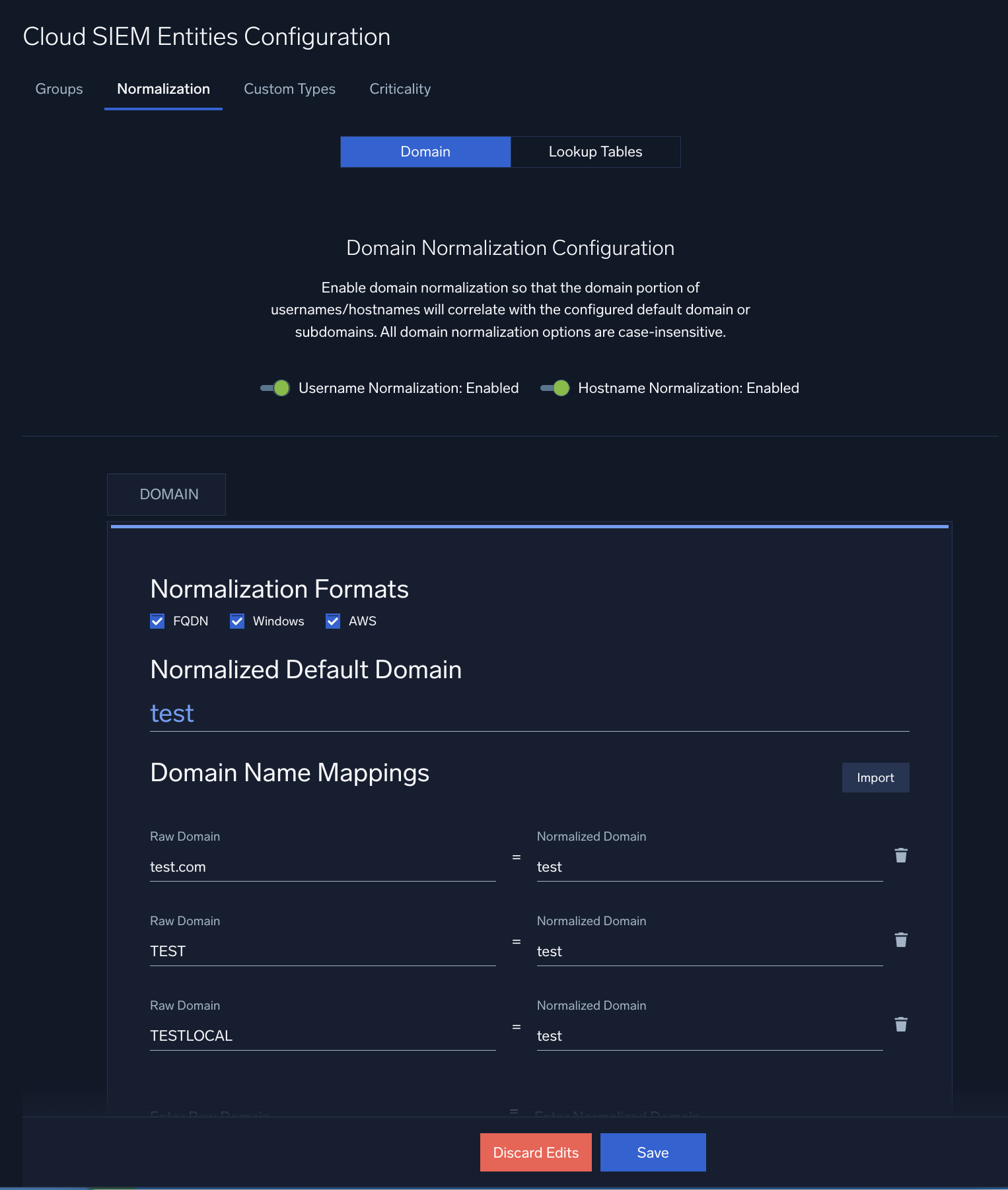 Configuration example