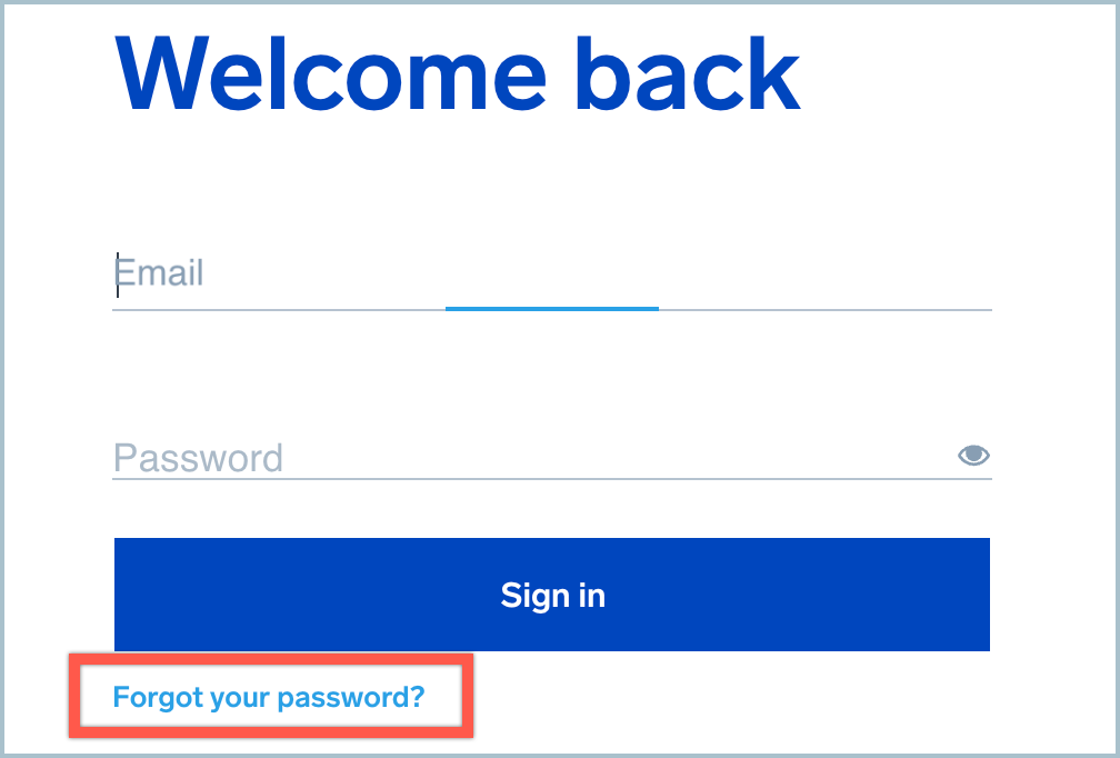 Reset password