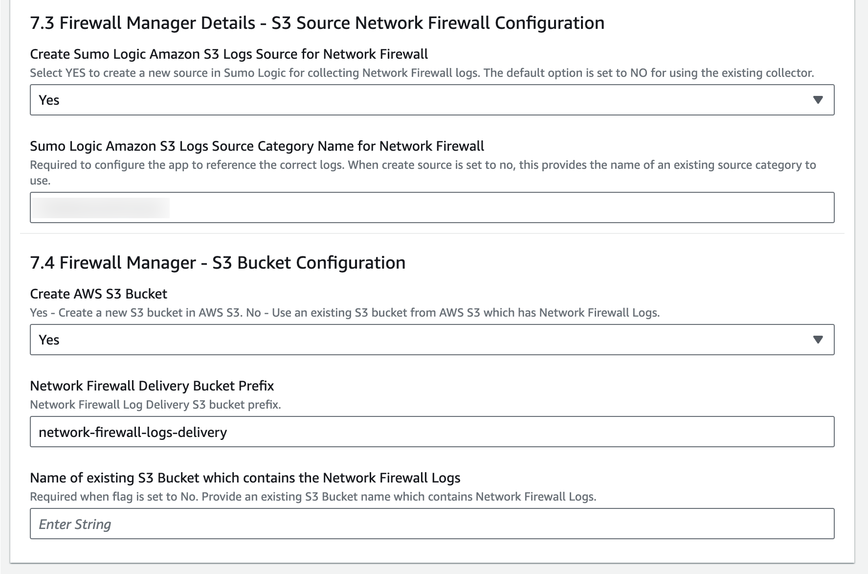 Firewall configuration
