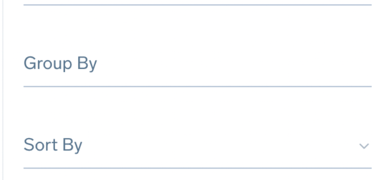 Group and sort for charts