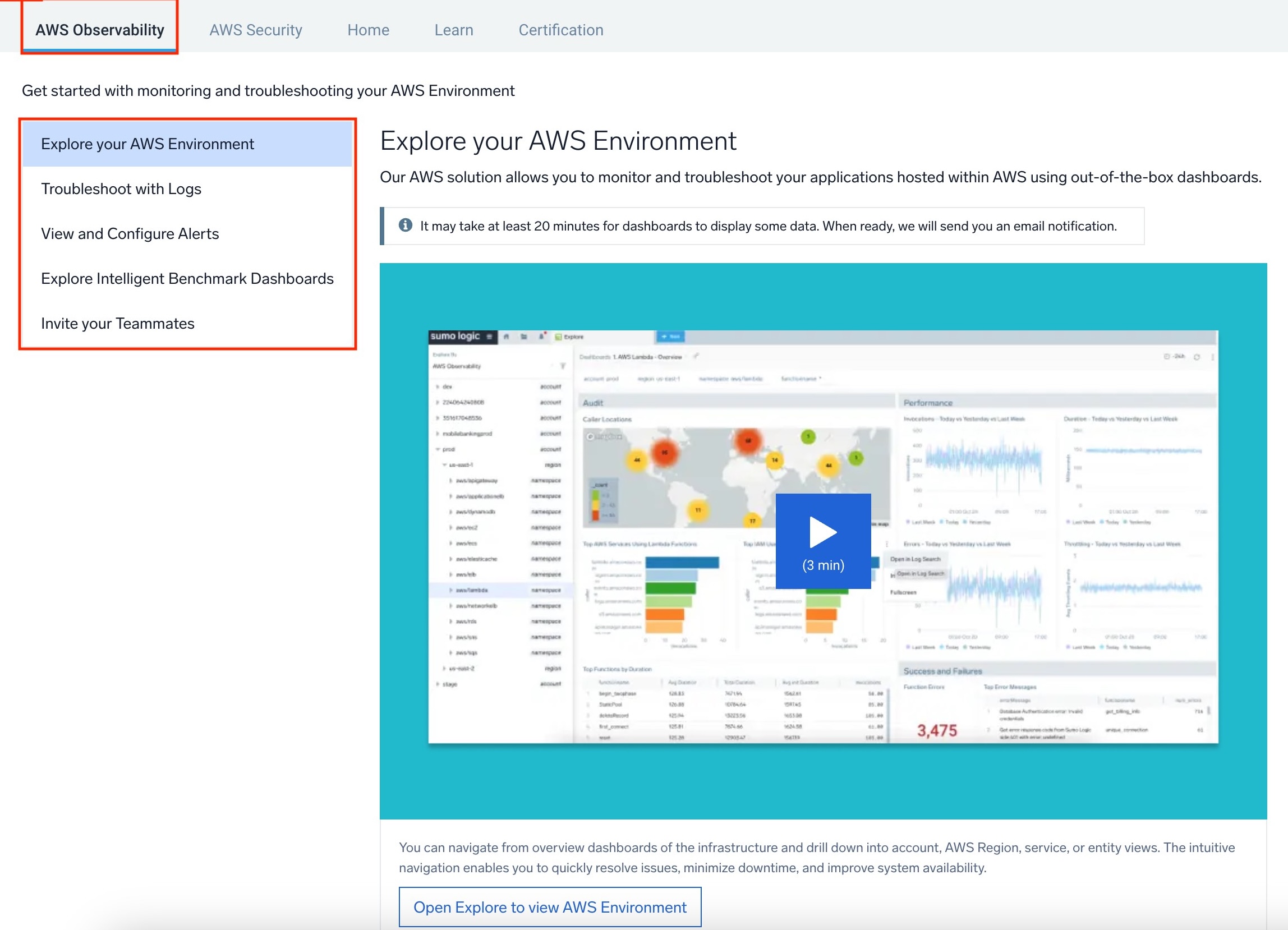 AWS Observability Hub