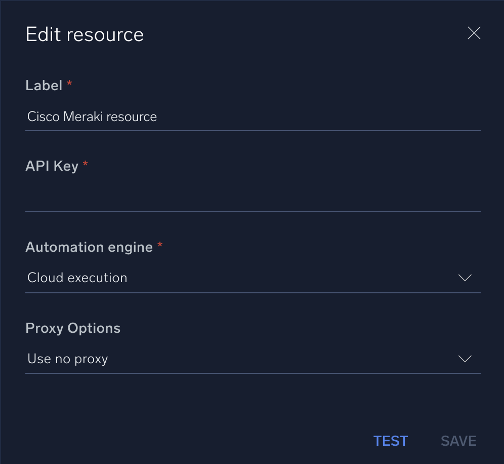 Cisco Meraki configuration