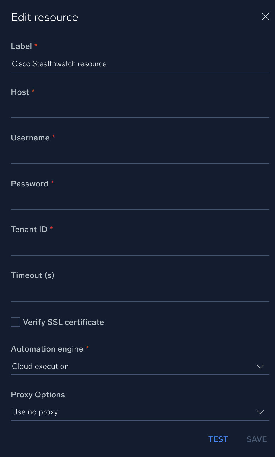 Cisco Stealthwatch configuration