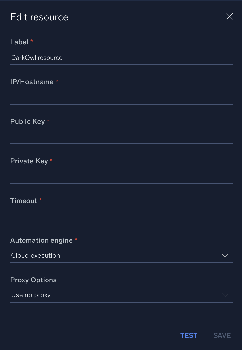 DarkOwl configuration