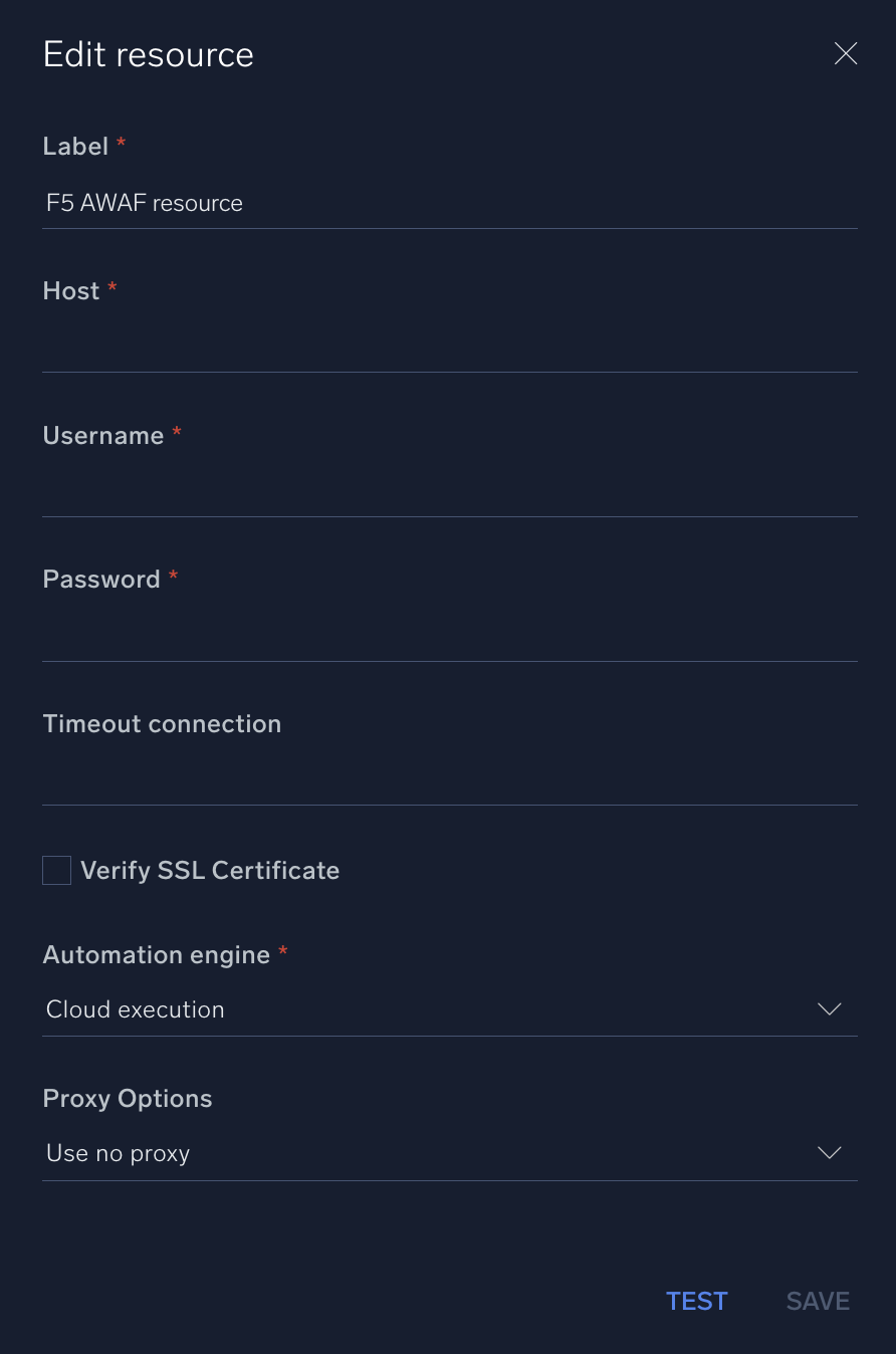 F5 AWAF configuration