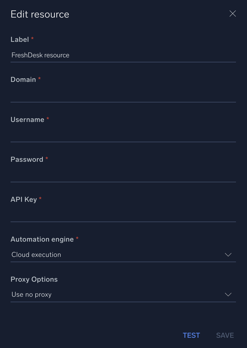 Freshdesk configuration