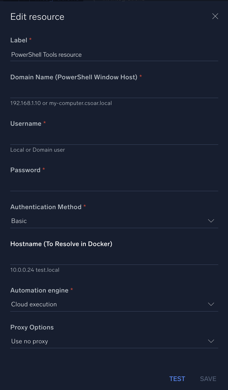 Powershell Tools configuration