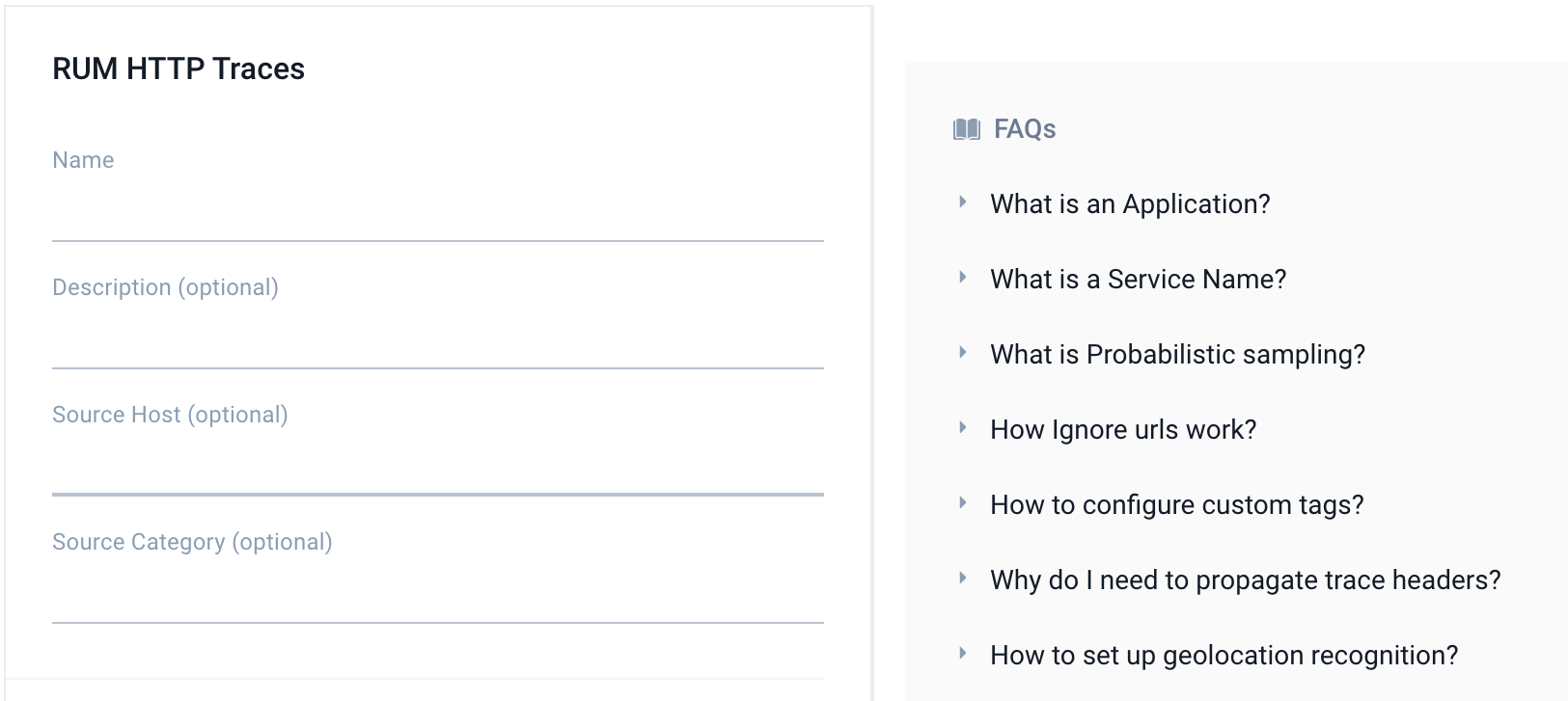 Real User Monitoring HTTP Traces source icon