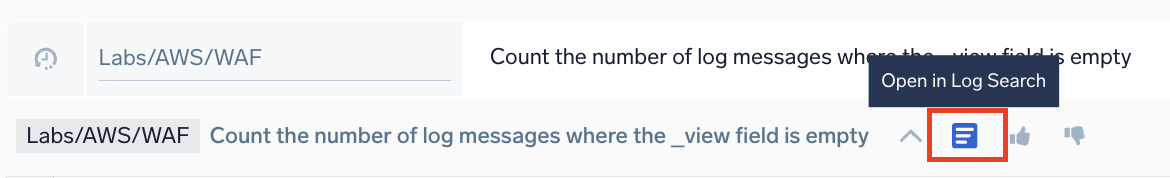 Mobot open in log search