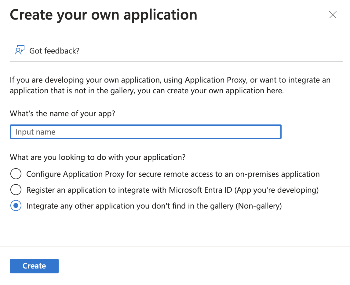Name your application
