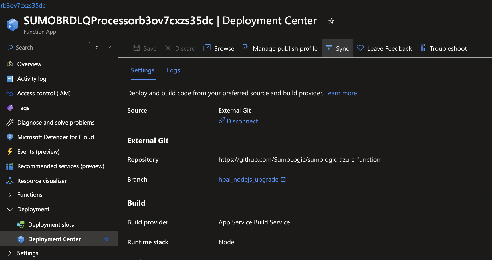 azurefunctionapp-sync