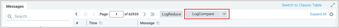 LogCompare button