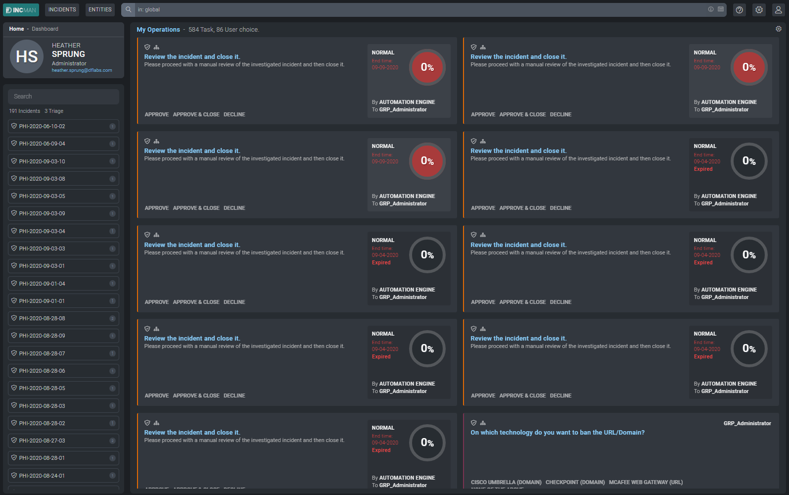 User&#39;s Home Page