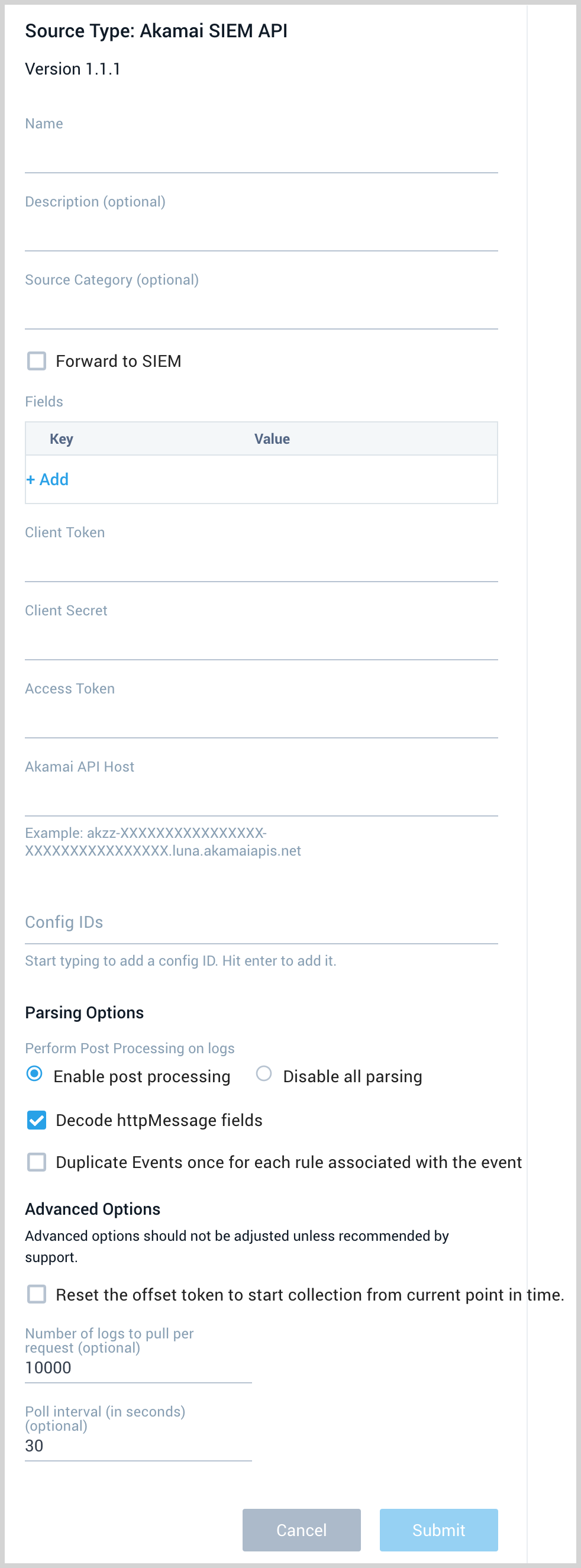 Akamai SIEM API Source