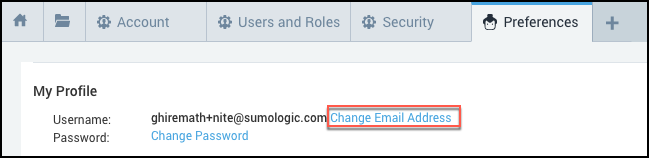 Change email