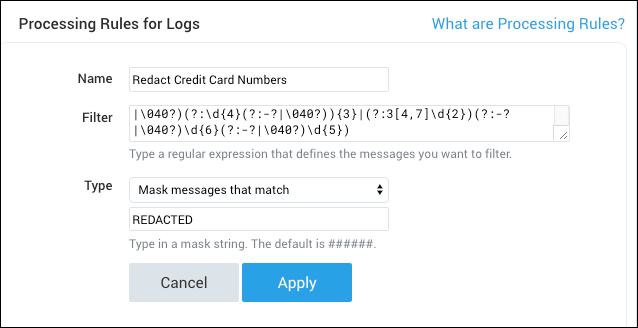 Add Processing Rule