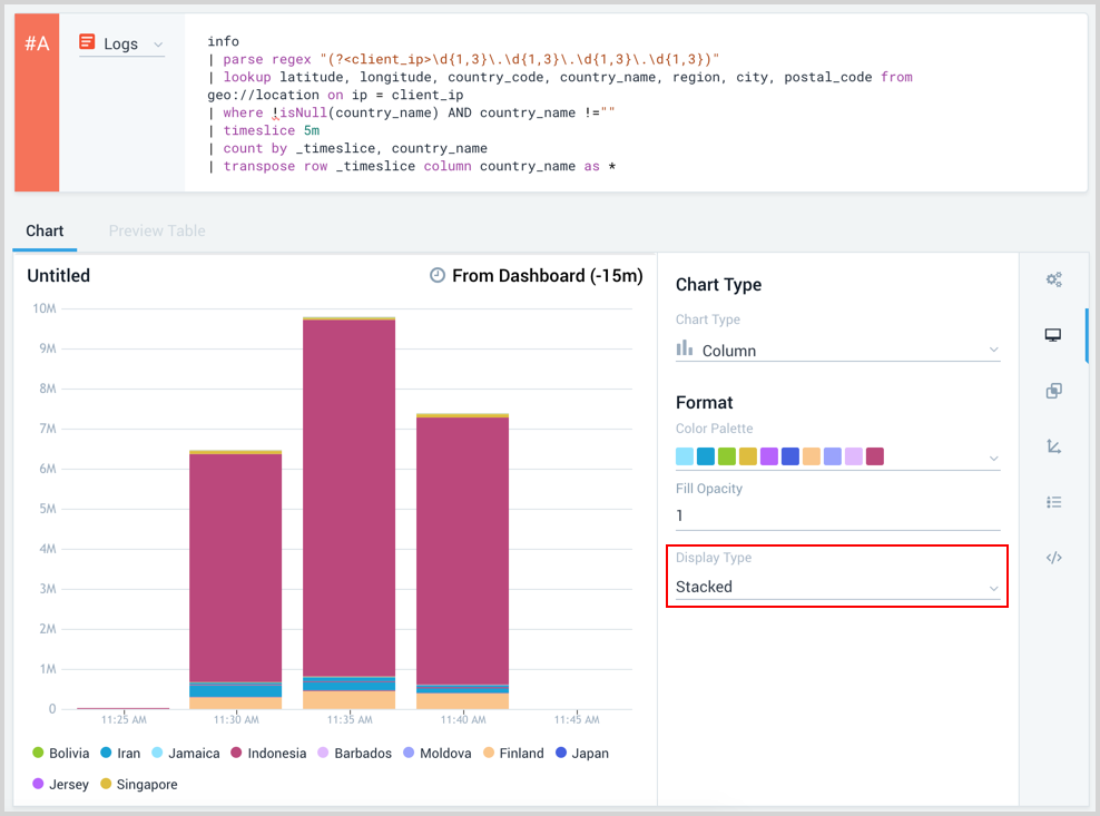 stacked column chart and setting.png